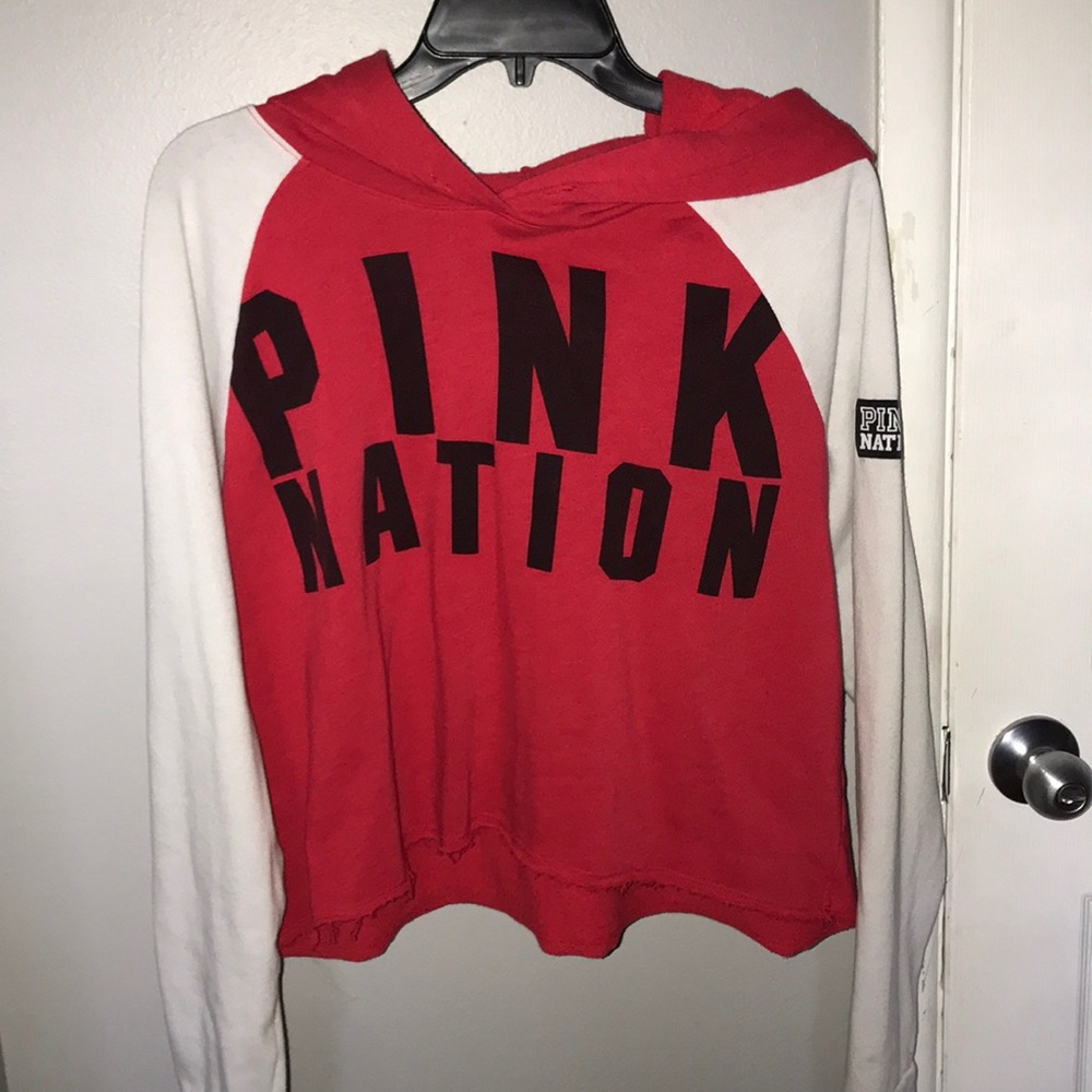 PINK cropped hoodie